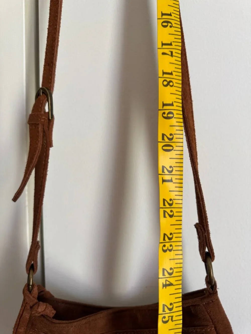Mossimo Brown Fringe Crossbody Bag Boho Western Shoulder Purse